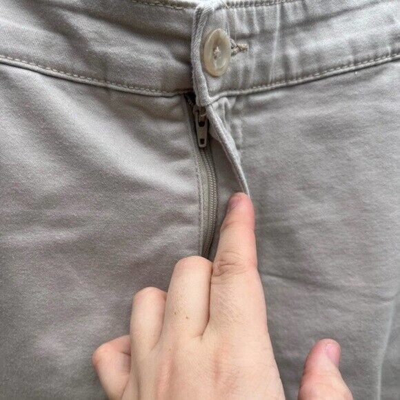 St. John’s Bay plus size high waisted Tan Bermuda shorts with pockets - Picture 10 of 10